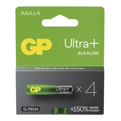 EMOS Alkalická baterie GP Ultra Plus AAA (LR03), 4 ks B03114