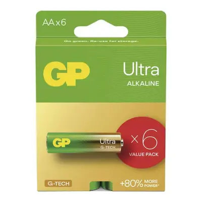 EMOS Alkalická baterie GP Ultra AA (LR6), 6 ks B0221V