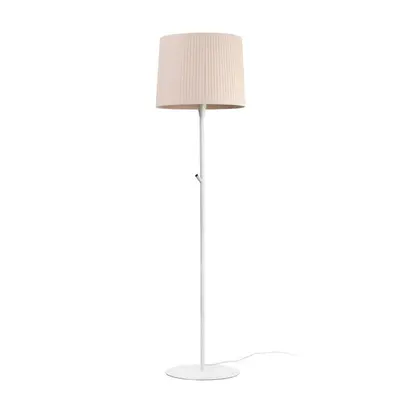 FARO SAMBA bílá/skládaná béžová stojací lampa