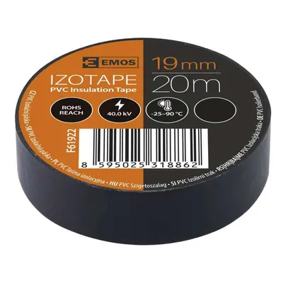 EMOS Izolační páska PVC 19mm / 20m černá 2001192020