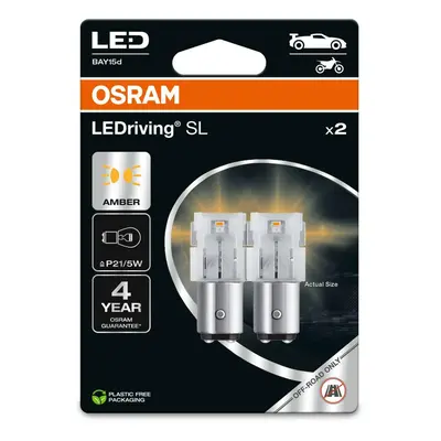 OSRAM LED P21/5W LEDriving SL Amber 12V blistr 2ks 7528DYP-2BL