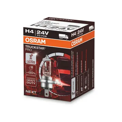 OSRAM H4 24V 75/70W P43t TRUCKSTAR PRO NEXT GEN +120% více světla 1ks 64196TSP