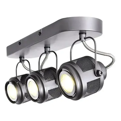 ACA Lighting bodové svítidlo nástěnné 3XGU10 šedá kovová 43X10X16CM KRYPTON AR2093W43G