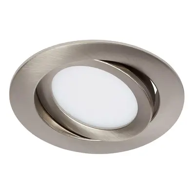 BRILONER LED vestavné svítidlo, pr. 10,6 cm, 7 W, matný nikl BRI 7114-412