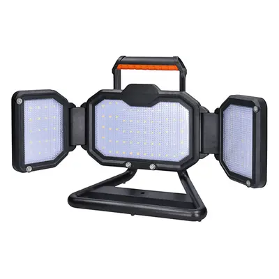 Solight LED reflektor 50W, přenosný, nabíjecí, 5000lm, oranžovo-černý WM-50W-RE