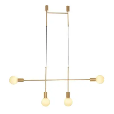 ACA Lighting závěsné svítidlo 4XE27 zlatá kov 90X4X110CM KYOTO TNK854P90GD