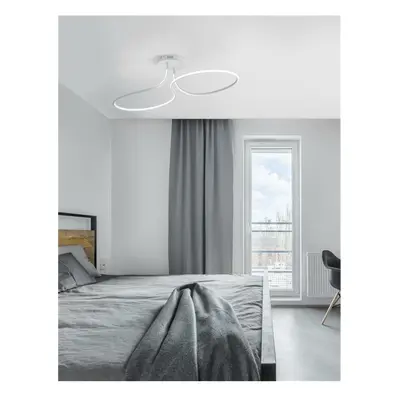 NOVA LUCE stropní svítidlo FUNGO bílý hliník a akryl LED 47W 230V 3000K IP20 stmívatelné 9357087