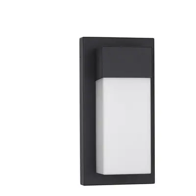 NOVA LUCE venkovní nástěnné svítidlo LETO černý hliník akrylový difuzor LED 18W 3000K 220-240V 1