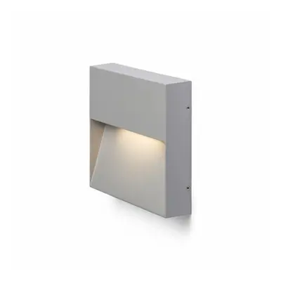 RED - DESIGN RENDL VÝPRODEJ VZORKU RENDL AQILA SQ nástěnná šedá 230V LED 6W IP54 3000K R12543