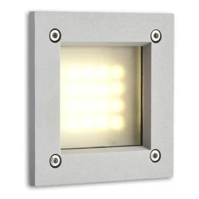 Venkovní svítidlo ATRIA LED zápustná stříbrná 230V LED 3W IP55 - RED - DESIGN RENDL