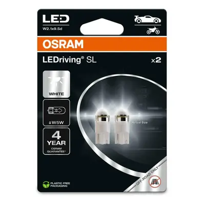 OSRAM LED W5W 12V 1W W2.1x9.5d LEDriving SL White 6000K blistr 2ks 2825DWP-2BL