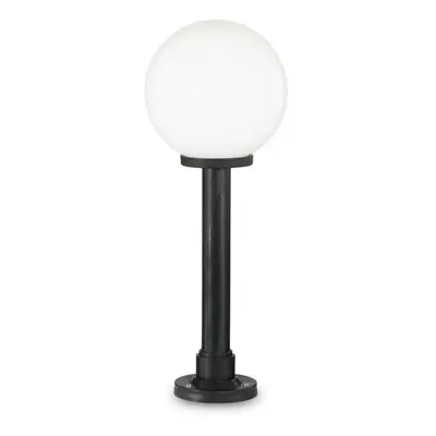 Venkovní sloupkové svítidlo Ideal Lux Classic Globe PT1 Small White 187549 E27 1x60W IP44 černé 