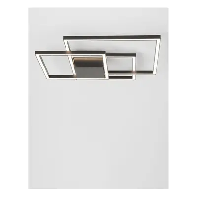 NOVA LUCE stropní svítidlo BILBAO matný černý hliník a akryl LED 42W 230V 3000K IP20 stmívatelné