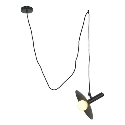 ACA Lighting závěsné svítidlo 1XE14 černá kov D25XH220CM WAKANDA OD691P25BK