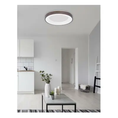 NOVA LUCE stropní svítidlo RANDO THIN broušený kávově hnědý hliník a akryl LED 50W 230V 3000K IP