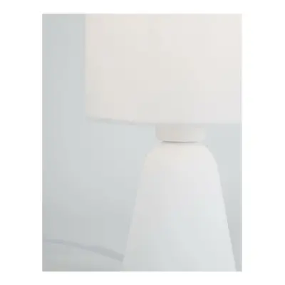 NOVA LUCE stolní lampa ZERO bílá sádra a bílé stínidlo E14 1x5W 230V IP20 bez žárovky 9577162