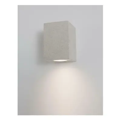 NOVA LUCE venkovní nástěnné svítidlo FUENTO bílý pískovec skleněný difuzor GU10 1x7W IP65 100-24