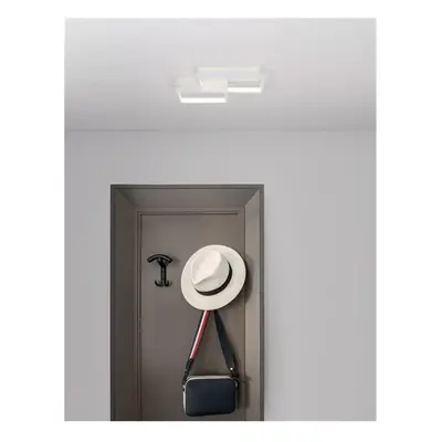 NOVA LUCE stropní svítidlo PORTO bílá ocel hliník a akryl LED 19W 230V 3000K IP20 9364038