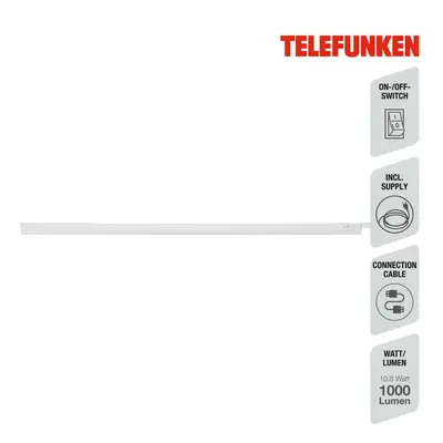 BRILONER TELEFUNKEN LED skříňkové svítidlo 87,5 cm 10,6W 1000lm bílé TF 204606TF