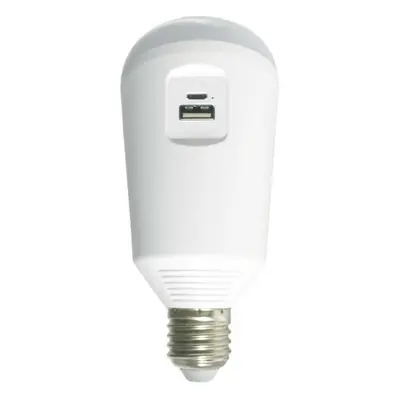 ACA Lighting SMART solární nabíjecí LED A70 E27 7W 6500K 120st 650lm Ra80 SMARTSOL