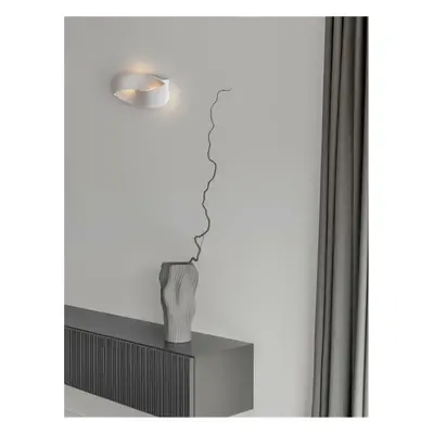 NOVA LUCE nástěnné svítidlo INFINITY saténový bílý kov LED 6W 230V 3000K IP20 9695229