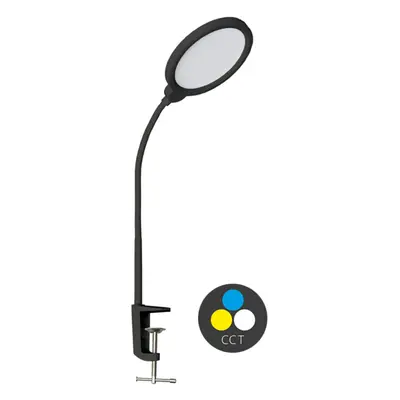 Ecolite LED stmívatelná stolní lampa 10W 500lm CCT černá LU13A-CR