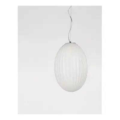 NOVA LUCE závěsné svítidlo HECTOR chromovaný kov opálové sklo E27 1x12W 230V IP20 bez žárovky 91