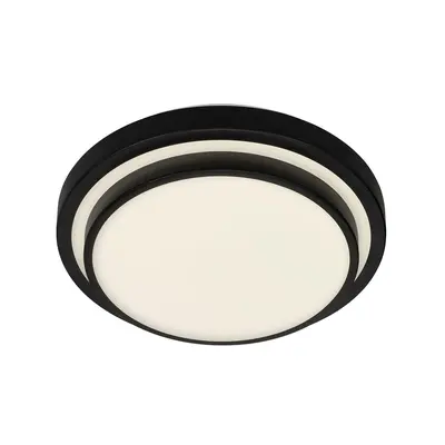 BRILONER LED stropní svítidlo, pr. 33,8 cm, 18 W, černá BRI 3459-015