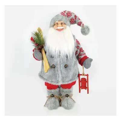 ACA Lighting vánoční dekorace Santa Claus se sáněmi 90cm X129002