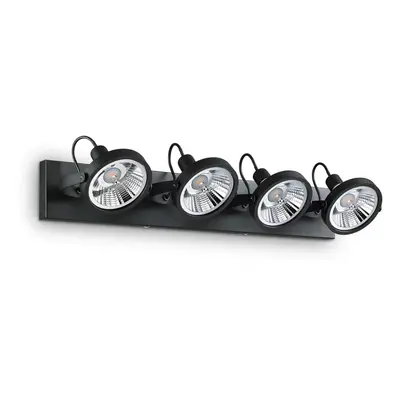 Bodové svítidlo Ideal Lux Glim PL4 Nero 200255 GU10 4x50W 65cm černé