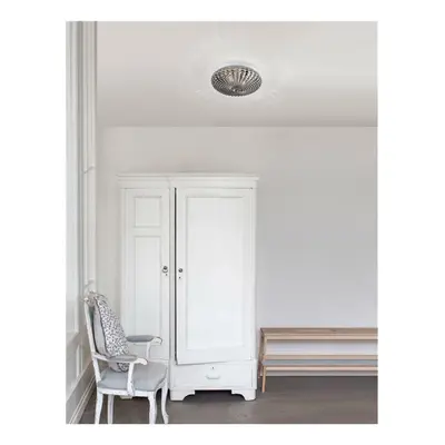 NOVA LUCE stropní svítidlo CLAM kouřové chromové sklo bílý kov E27 2x12W 230V IP44 bez žárovky 9