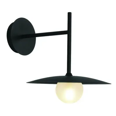 ACA Lighting nástěnné svítidlo 1xG9 AFINAR černá + matné sklo 25X28X32CM OD94451WB