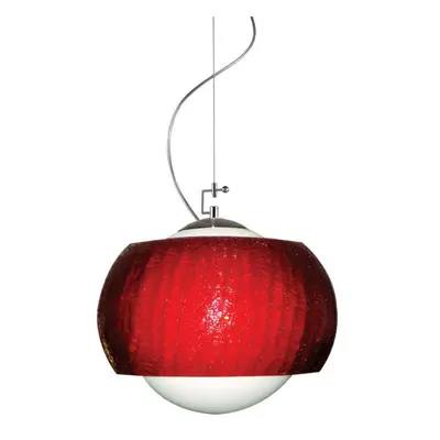 ACA Lighting závěsné svítidlo červená SMALL W15261SR