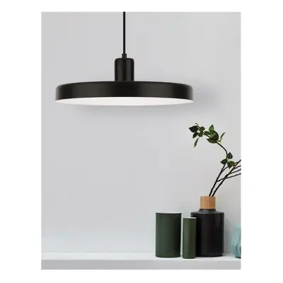 Nova Luce Moderní závěsné svítidlo Chioto v elegantním černém designu - 1 x 60 W, pr. 360 mm NV 