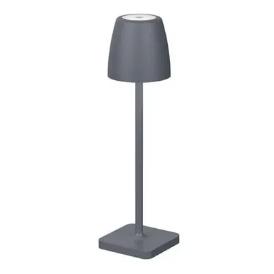 NOVA LUCE venkovní stolní lampa COLT tmavě šedý litý hliník a akryl LED 2W 3000K IP54 62st. 5V D