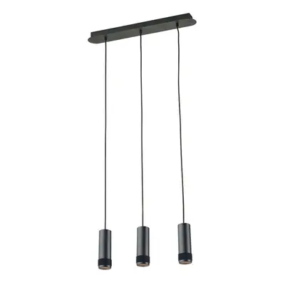 ACA Lighting závěsné svítidlo 3XGU10 černá hliník 6,5X60XH122CM MEGATRON2 YL11P318BK