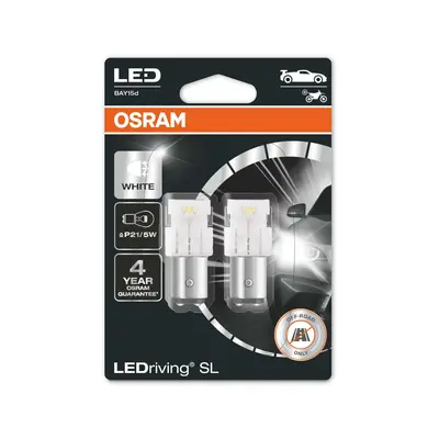 OSRAM LED P21/5W 7528DWP-02B 6000K 12V 2,5/0,5W BAY15d