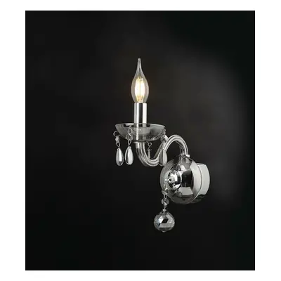 ACA Lighting Crystal nástěnné svítidlo BLK82041WSGC