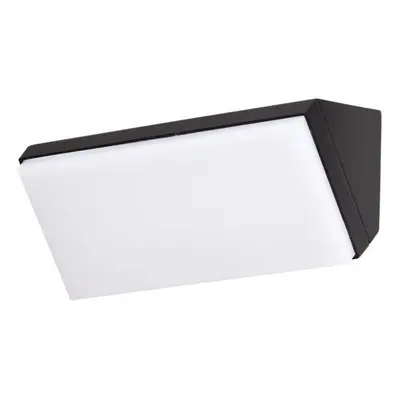 NOVA LUCE venkovní nástěnné svítidlo KEEN černý hliník akrylový difuzor LED 12W 3000K 220-240V 1