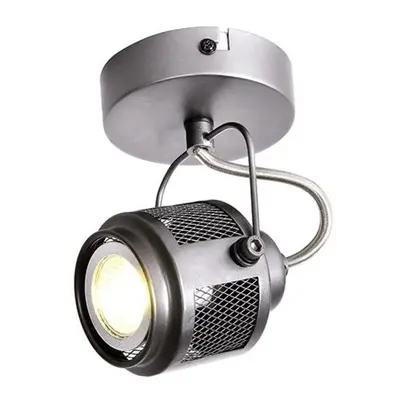 ACA Lighting bodové svítidlo nástěnné 1XGU10 šedá kovová 16X9X9CM KRYPTON AR2091W16G