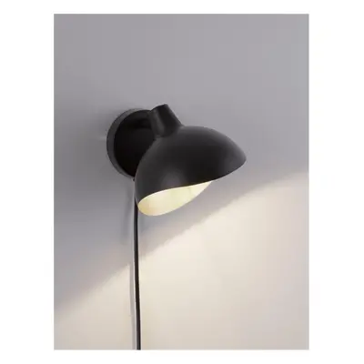 NOVA LUCE nástěnné svítidlo GEETI matná černá a zlatý kov E14 1x5W 230V IP20 bez žárovky 9555806