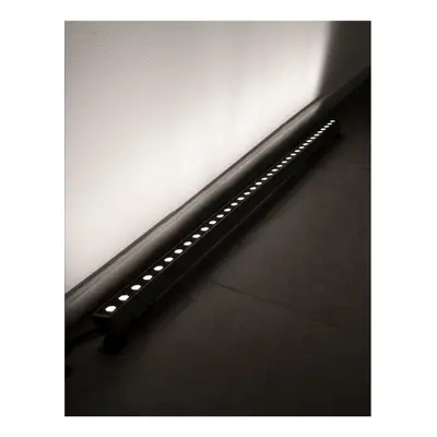 NOVA LUCE WALL WASHER nikl satén hliník a sklo LED Chip Philips 15W 3000K DC24V 30st. IP67 90111