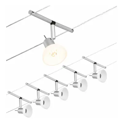 PAULMANN Lankový systém Sheela matný chrom 5 spotů bez zdroje světla max. 10W GU5,3 DC 60VA 944.