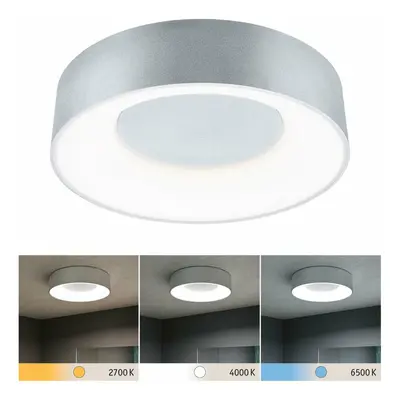 PAULMANN LED stropní svítidlo Casca IP44 CCT 230V 16W hliník mat