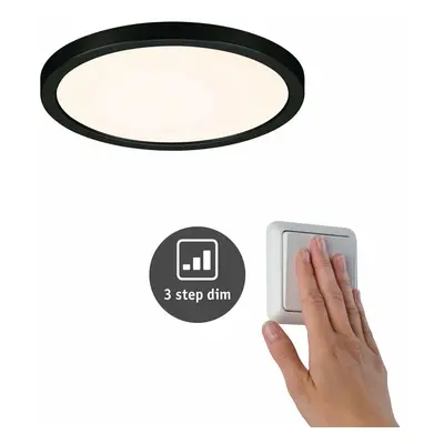 PAULMANN VariFit LED vestavné svítidlo 3-krokové-stmívatelné Areo IP44 kruhové 175mm 3000K černá