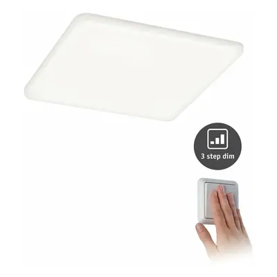 PAULMANN LED vestavné svítidlo Veluna VariFit IP44 3-krokové-stmívatelné hranaté 185x185mm 17,5W