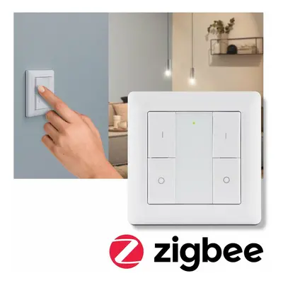 PAULMANN Vypínač Smart Home Zigbee On/Off/Dimm bílá