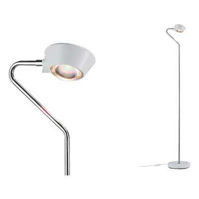 PAULMANN LED stojací svítidlo Ramos 11W bílá mat/chrom nožní stmívač 709.20 P 70920