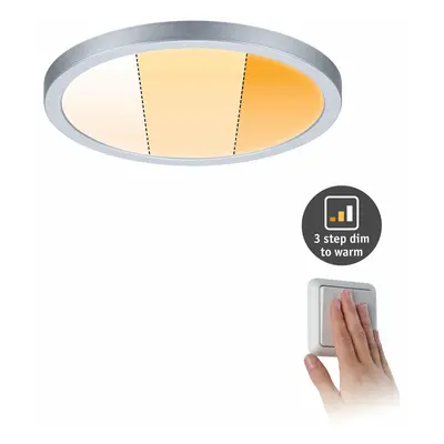 PAULMANN LED vestavné svítidlo Areo VariFit IP44 kruhové 175mm 13W matný chrom WarmDim 3-krokové