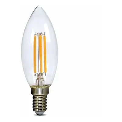 Solight LED žárovka retro, svíčka 4W, E14, 3000K, 360°, 440lm WZ401A-1